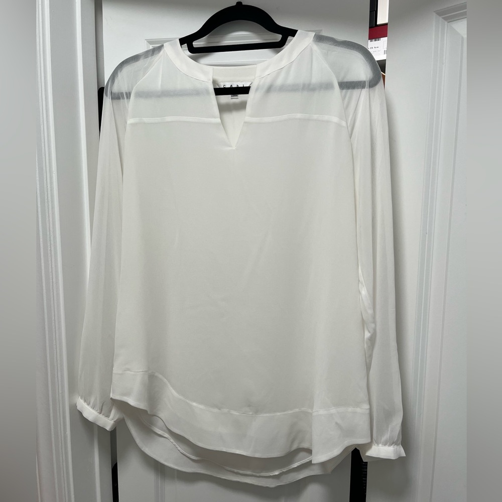Cabi White Tunic EUC